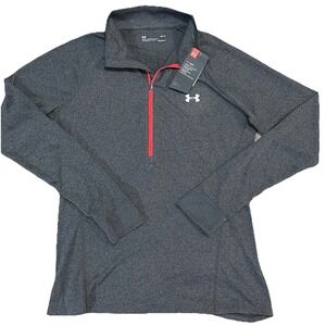NWT Under Armour Women's Large HeatGear 1/4 Zip Performance Long Sleeve Pullover